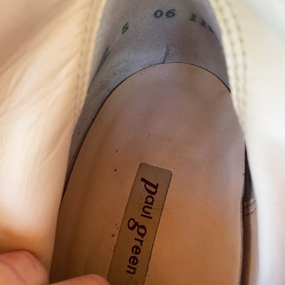 Paul Green Mallory reptile embossed peep toe ankle booties - Picture 5 of 8